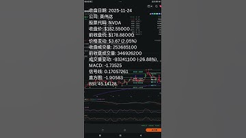 #nvda #nvidia #英伟达 #usstocks #美股 2025年11月24日 收盘分析