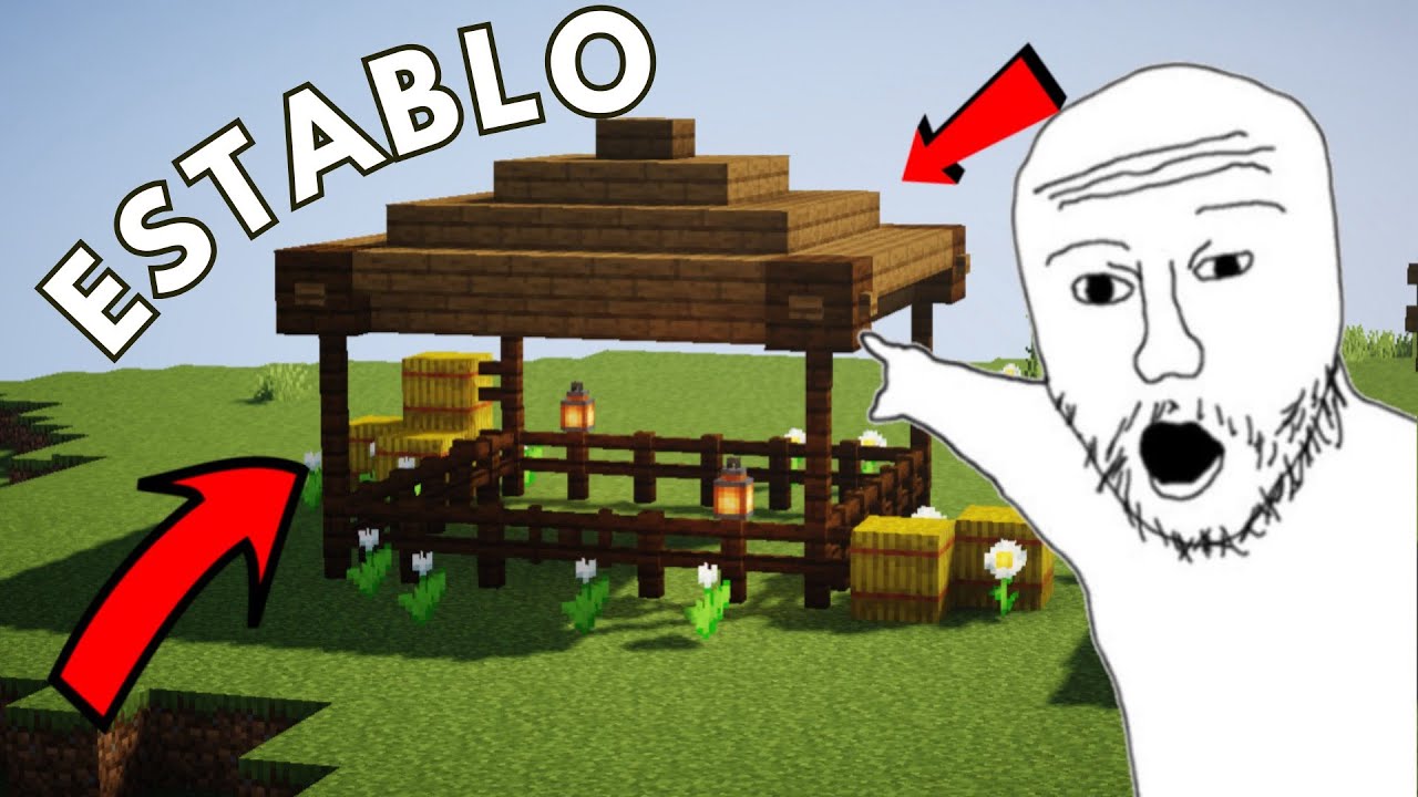 Como HACER un ESTABLO en MINECRAFT!