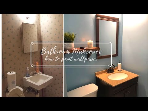 bathroom-makeover-|-how-to-paint-wallpaper