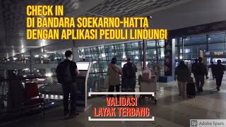 Check in di Bandara Soekarno-Hatta dengan Aplikasi Peduli Lindungi: Validasi Layak Terbang