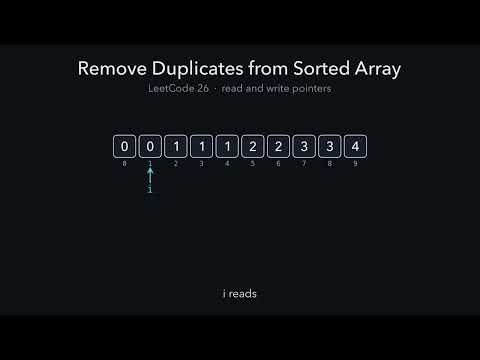 LeetCode 26. Remove Duplicates from Sorted Array