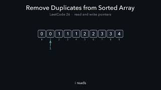 LeetCode 26. Remove Duplicates from Sorted Array
