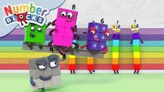 @Numberblocks- Follow the Numberblock Road! | Learn to Count