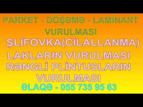 Parketin polun şlifovkası(cilallanma)