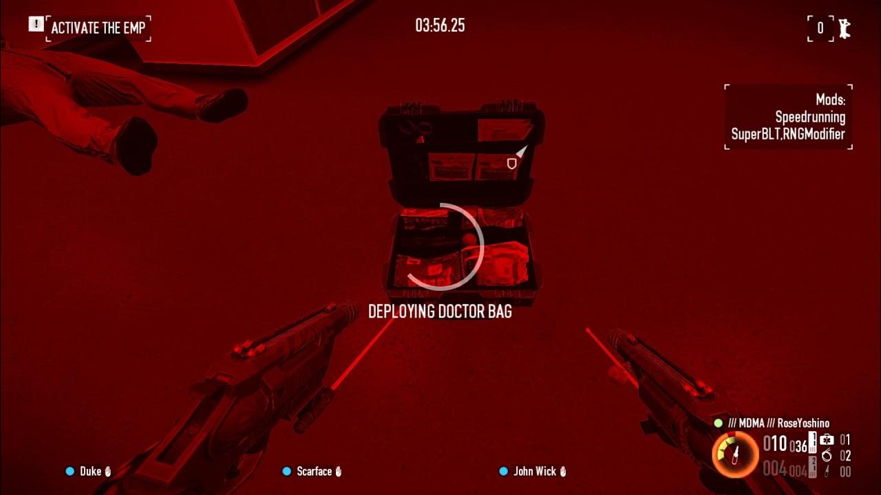 Payday 2 Boiling Point glitches Speedrun [722 IGT] done with leech