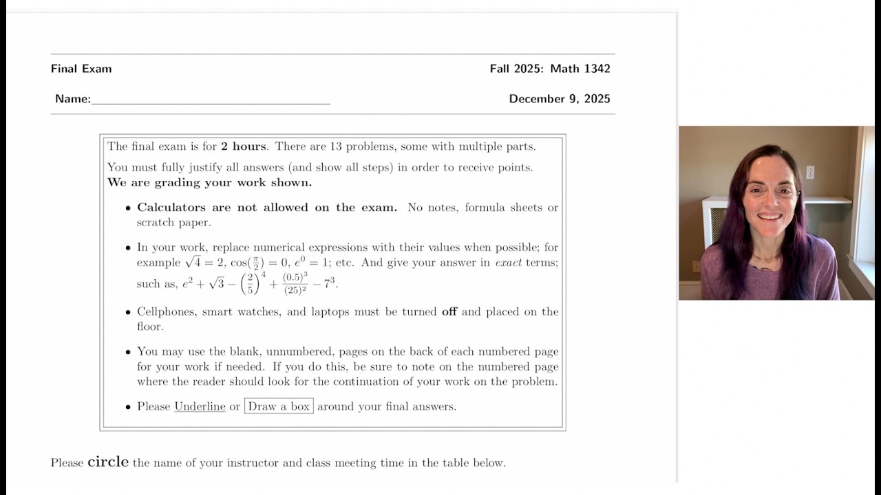 Calculus II: Final Exam Review - YouTube