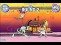Reef Rumble (SpongeBob SquarePants) (Squidward vs Sandy) (Two Rounds) (Nickelodeon Gameplay)