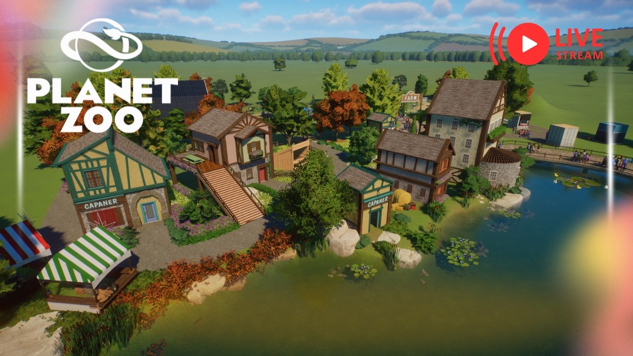 🔴LIVE | มาสร้างฟาร์มกันน | Planet Zoo - YouTube