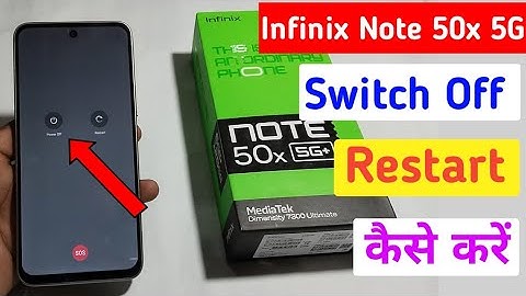 Infinix note 50x mobile switch off kaise kare/how to power off setting in infinix note 50x me?
