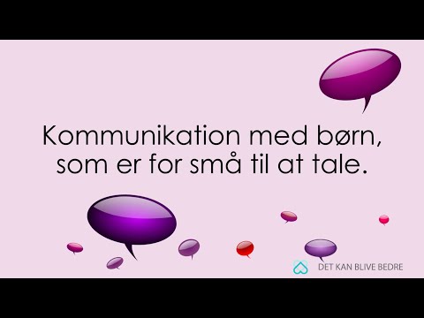 Video: Kommunikation Af Børn I Børnehaven