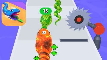 Snake Run Race - All Levels Gameplay Android, iOS