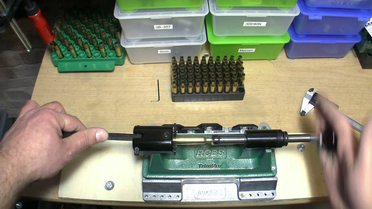 Reloading Basics - Trim Brass With The Trim 2 - YouTube