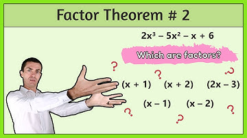 The Factor Theorem [Part 2] - Testing Possible Factors of a Polynomial