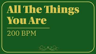 All The Things You Are | 200 bpm | Jazz Swing | Play-Along Backing Track