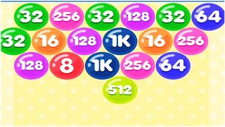 2048 Bubble Shooter - Gameplay Walkthrough - reach 1k screenshot 5
