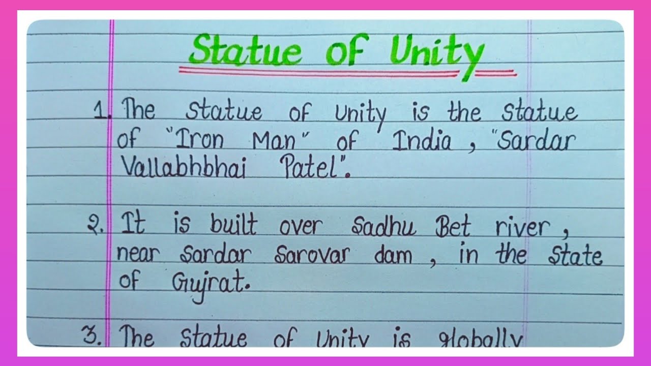 descriptive essay on unity