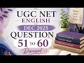 UGC net Eng dec questions 2025 51 to 60 discussed in an easy and clear way #ugc #bnmu #net #english