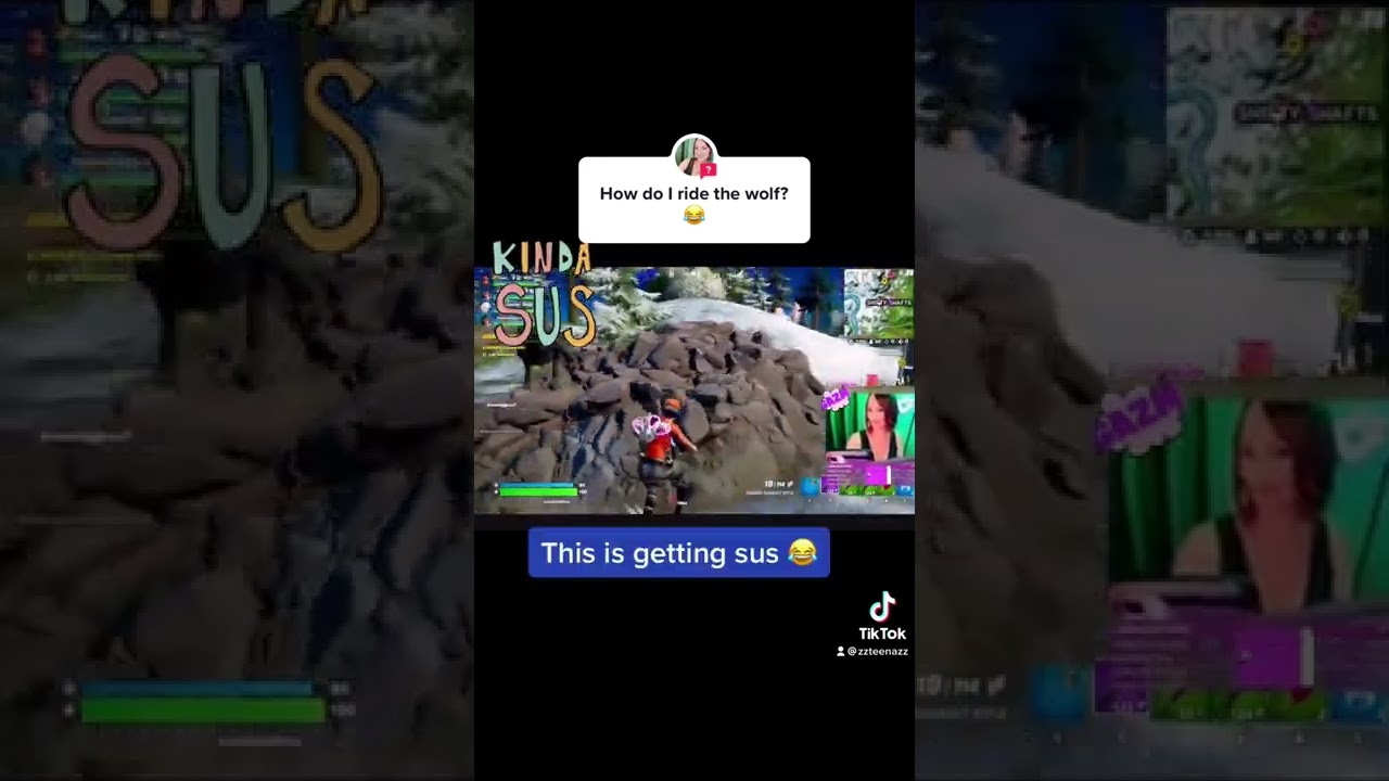 Riding wolf first time 😂 