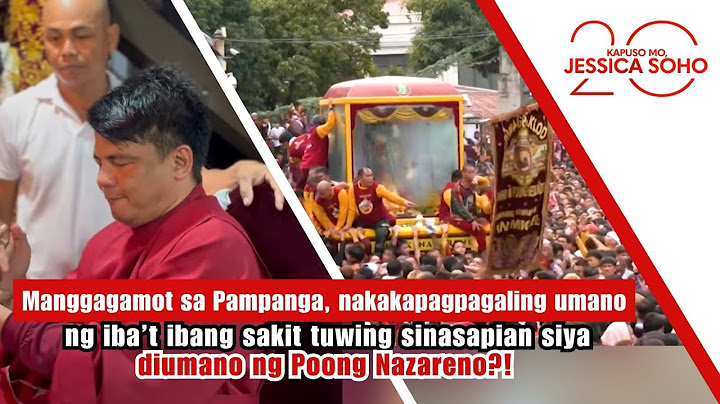 Manggagamot sa Pampanga, sinasapian diumano ng Poong Nazareno?! | Kapuso Mo, Jessica Soho