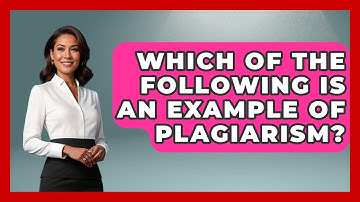 Which Of The Following Is An Example Of Plagiarism? - The Language Library