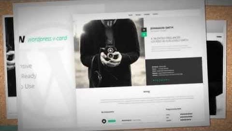 NEW Retina Ready WordPress Vcard Theme  + Download