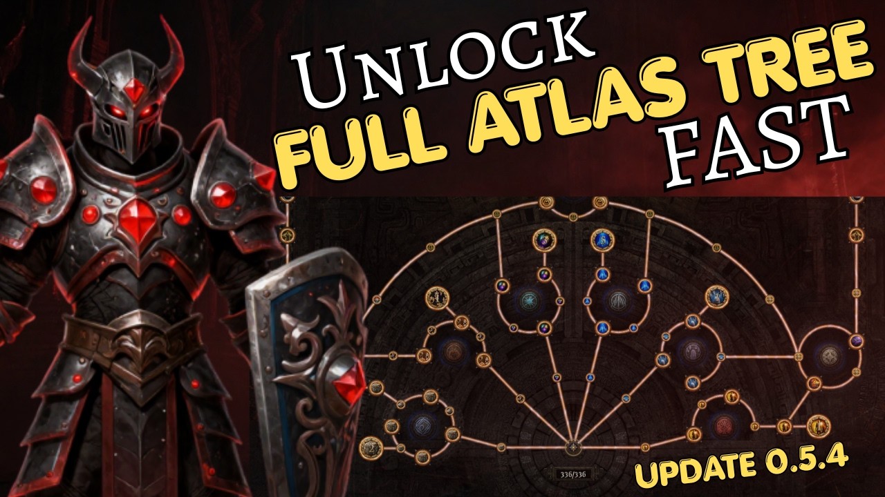 How to Unlock ALL Main Atlas Tree Nodes FAST in PoE2 (0.5) – Complete Guide!