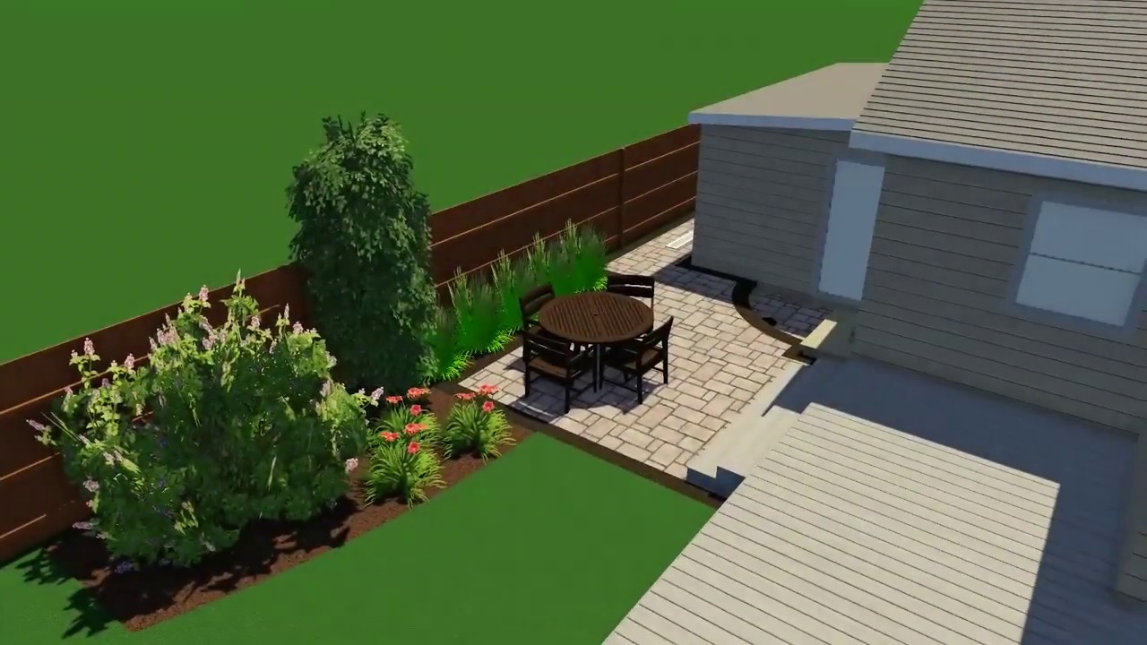 Cloverdale 3D Landscaping Model | Goundscapes landscaping