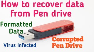 How to recover data Pen drive shortcut problem Solved
