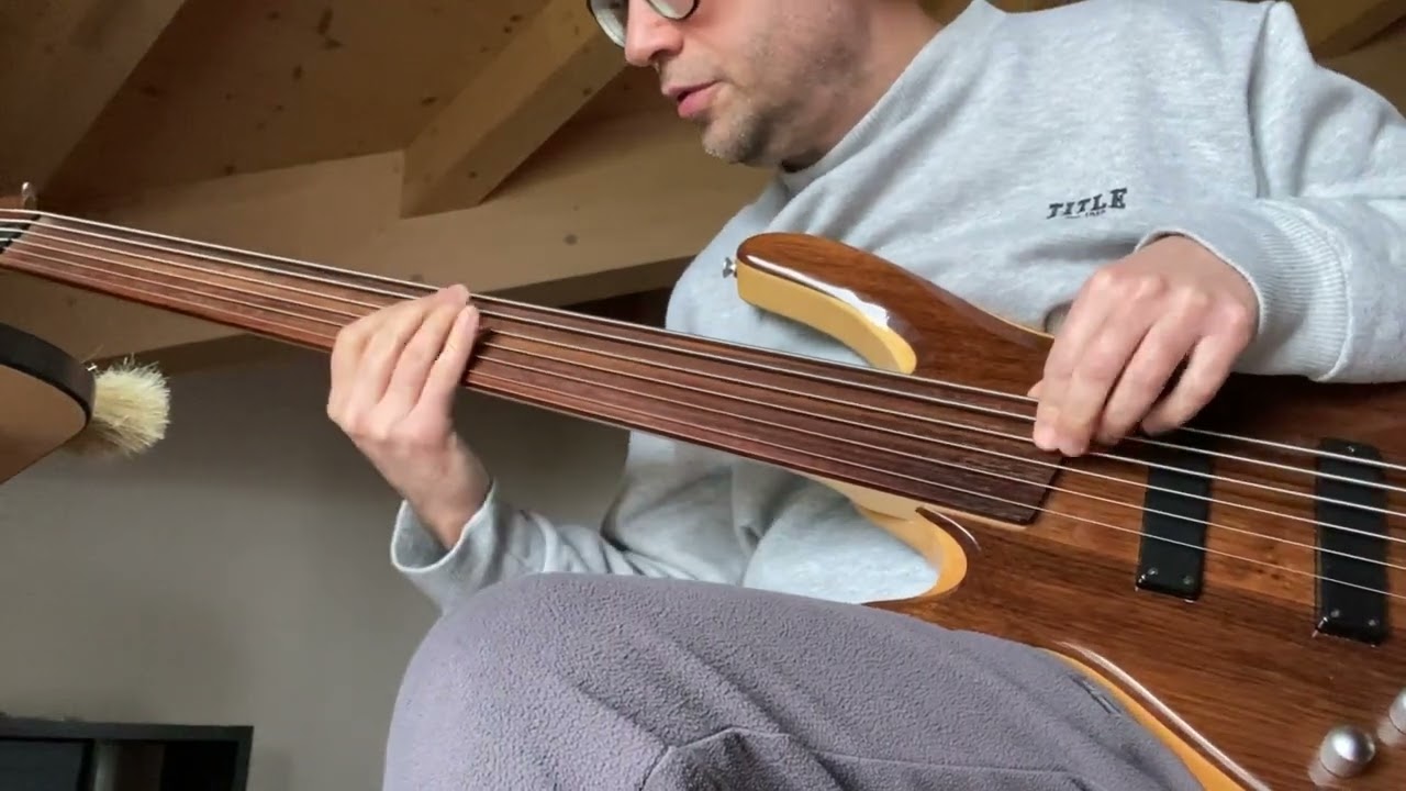 Gabriele Pala | Fretless Bass fusion solo (improvised)