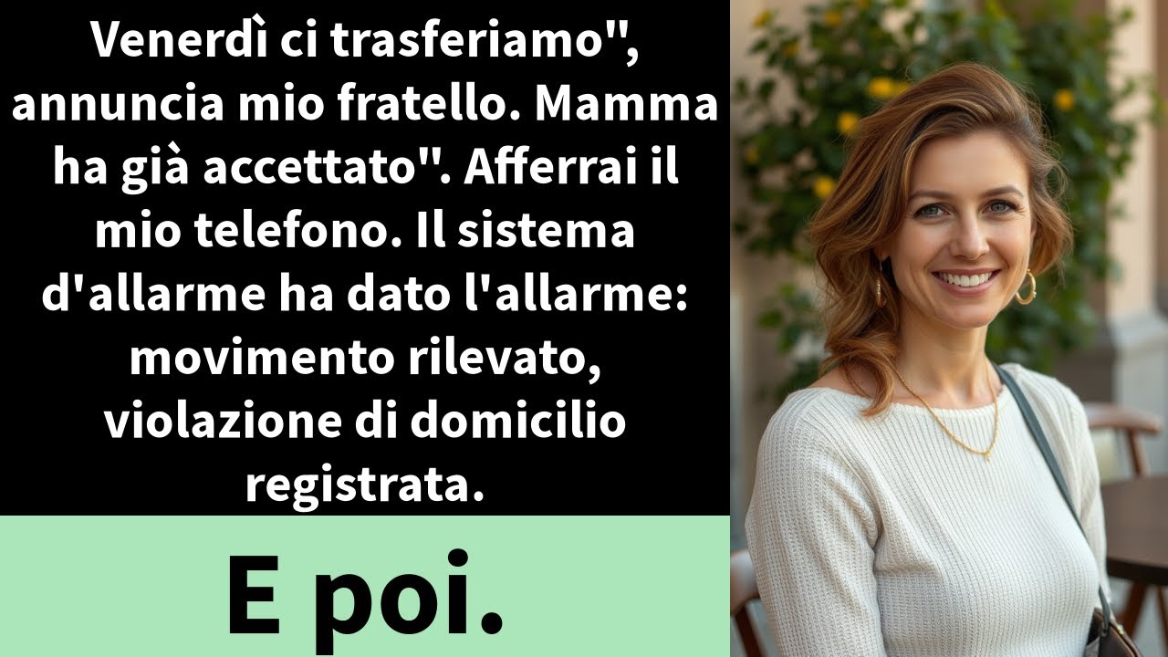 Venerdì ci trasferiamo