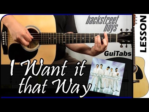 How to play I Want It That Way 💘🔥 - Backstreet Boys / Guitar Tutorial 🎸