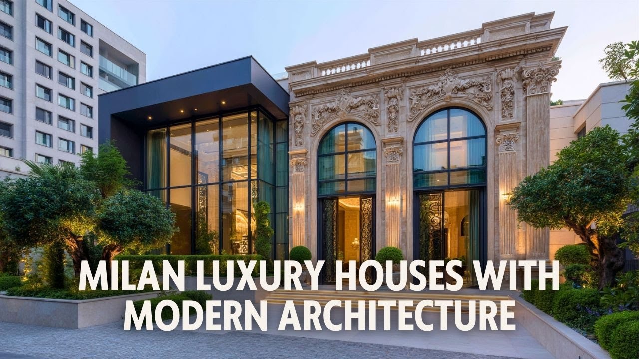 Milan Luxury Houses Baroque Luxury Homes Reimagined with Modern Architecture