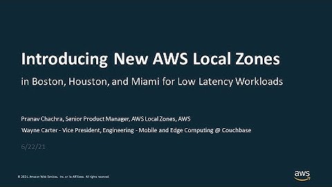 Introducing New AWS Local Zones in Boston, Houston, and Miami for Low Latency Workloads