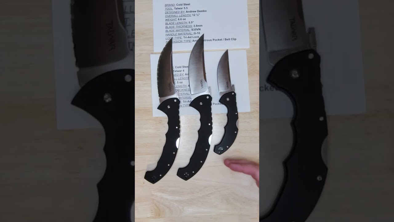 Cold Steel Talwar 4" vs 5.5"