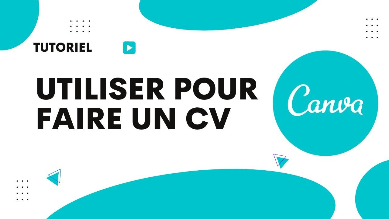 Comment utiliser Canva pour faire un cv - YouTube