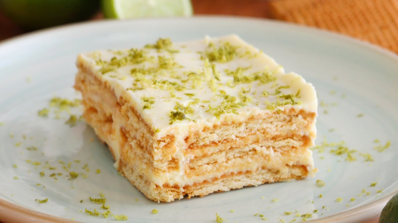 TARTA de LIMON Con Galletas y Sin Horno CUKit! YouTube