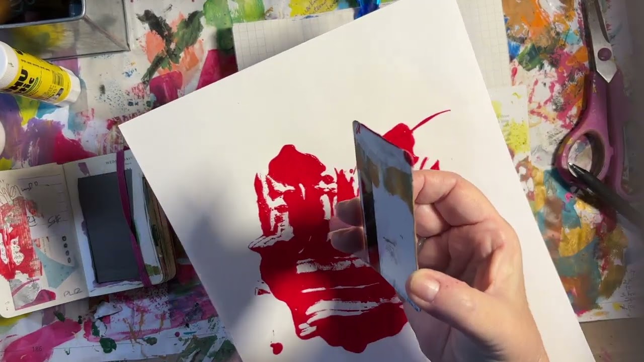 Pink Lady, a Mixed Media Art Journal Process, Day 12