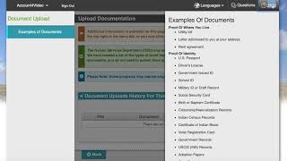 Yes New Mexico   Upload Documents   New App