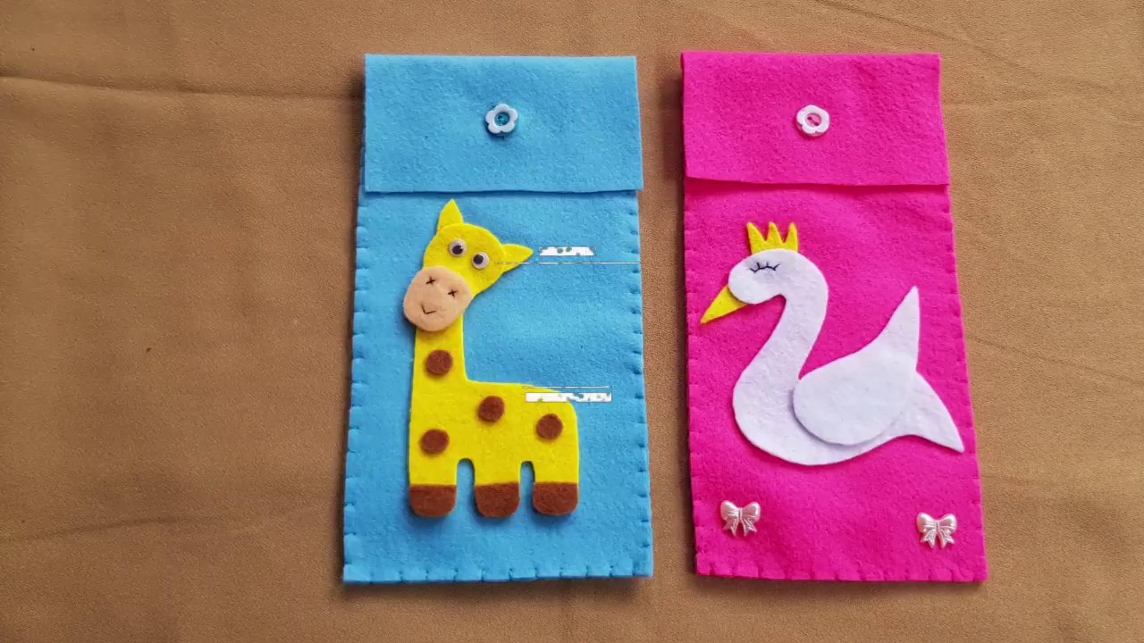 Tempat pensil dari kain flanel