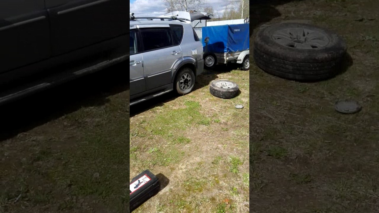 Замена колодок тормозных Рекстон 1 - YouTube