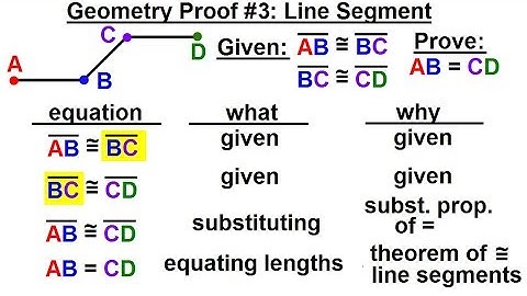 Geometry - Ch. 3: Proofs (11 of 17) Geometry Proof #3: Line Segment