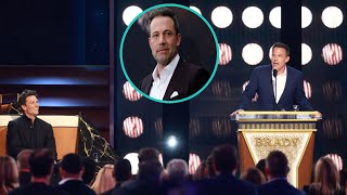 Ben Affleck trolled for bad ‘plastic surgery’ and ‘unhinged rant’ at Tom Brady roast today