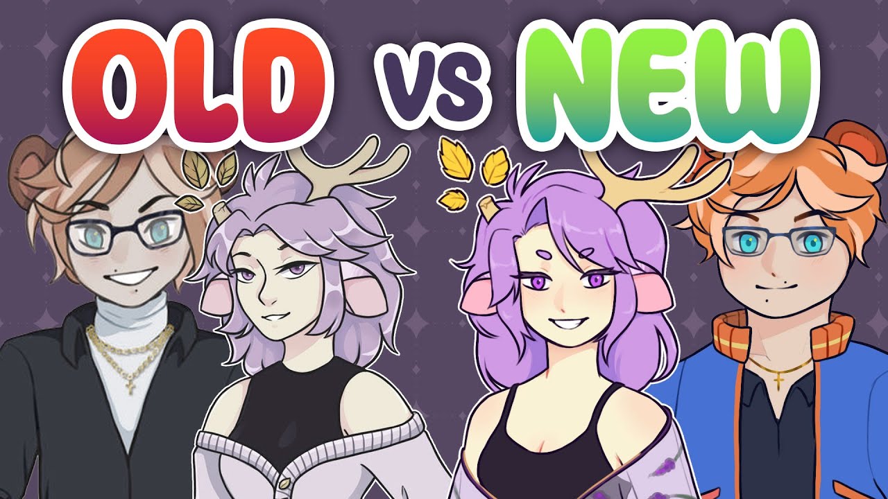 Giving my Main OCs a Glow up! Animation + Speedpaint - YouTube