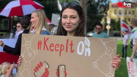 Internet shutdown in Belarus sparks mass protests in the US and Canada