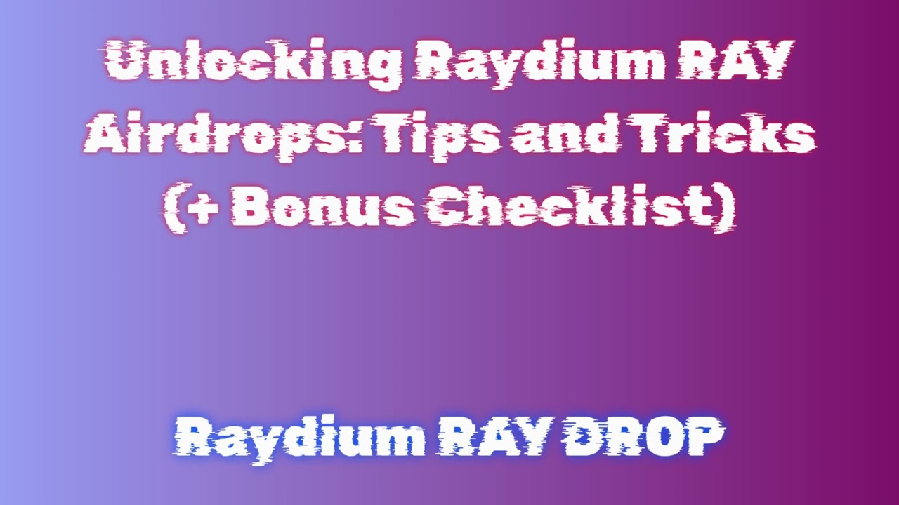 Grab Raydium RAY Airdrop for Free |  Discover Raydium RAY Airdrop Exchange Options