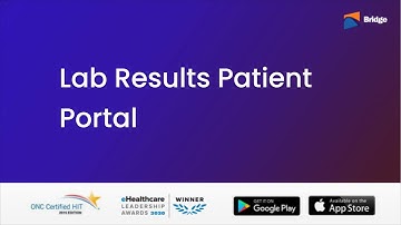 Patient Portal Lab Results Software Demo | Bridge