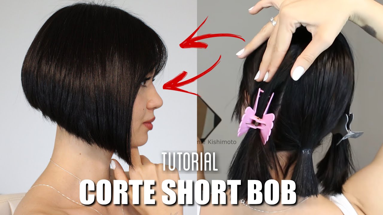SHORT BOB - cortando o cabelo sozinha | Namie Kishimoto