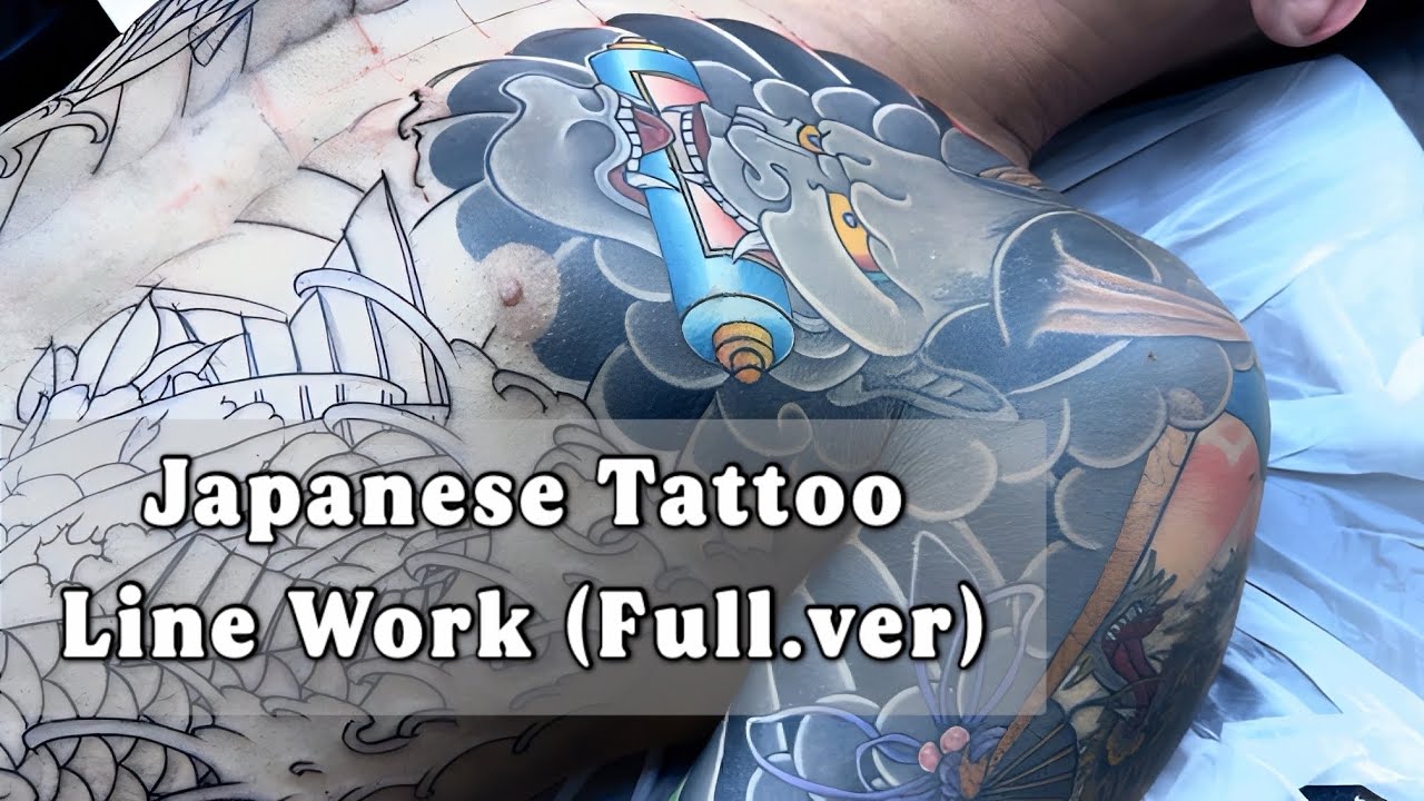 이레즈미 라인타투 4K Full.ver /타투독학/타투수강/irezumi/japanese/tattoo/문신