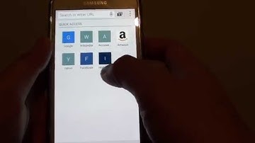 Samsung Galaxy S5: Quick Access Menu Item Not Available in Internet Browser