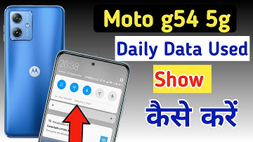 Moto g54 5g me daily data use kaise dekhe / how to enable daily data usage Moto g54 5g